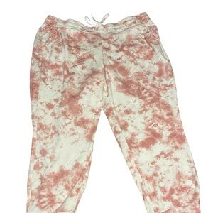 Pink and white light weight sweats